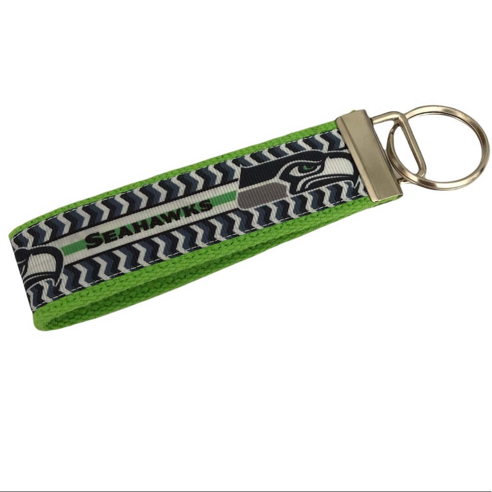 Seattle Seahawks Key Fob Wristlet Key Chain - New Never Used